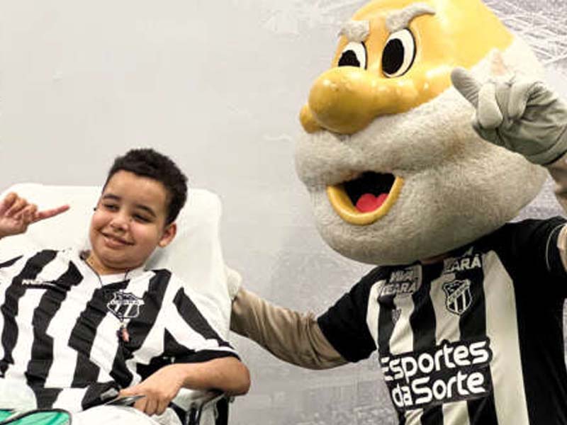Internado há quase dois anos, paciente apaixonado por futebol realiza sonho de conhecer Arena Castelão