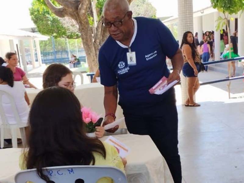 Agentes de Endemias realizam ação educativa de prevenção às arboviroses em escolas públicas de Juazeiro do Norte
