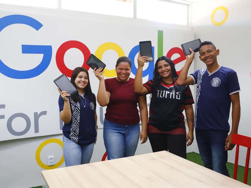 Escola indígena do Ceará é a primeira do Brasil a receber uma Sala Google