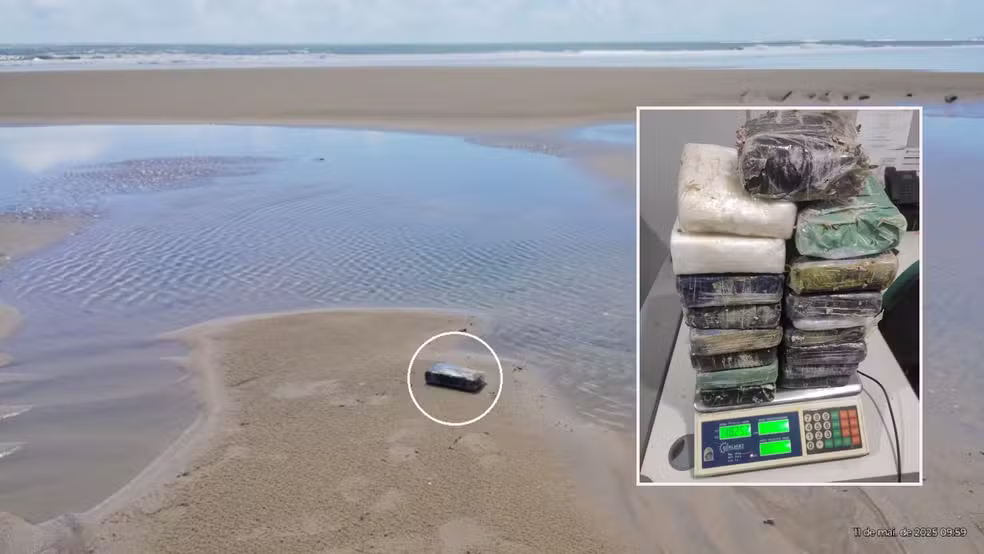 Drogas são achadas espalhadas por praias do litoral cearense
