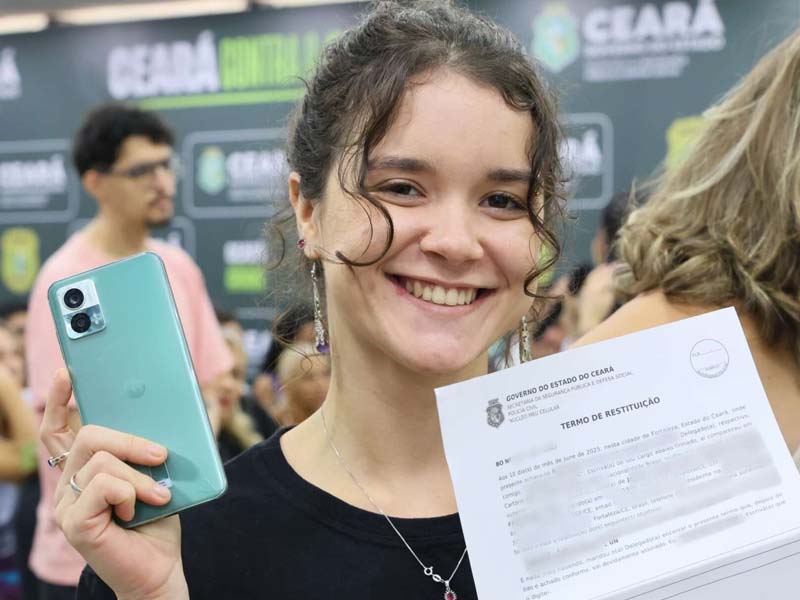 Governo do Ceará ultrapassa 8 mil aparelhos recuperados com o Programa Meu Celular