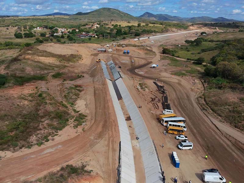 Com obras avançando, Ramal do Salgado beneficiará mais de 5 milhões de cearenses