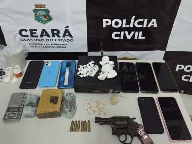 Grupo é capturado em posse de drogas e arma de fogo durante operação da PCCE em Barbalha