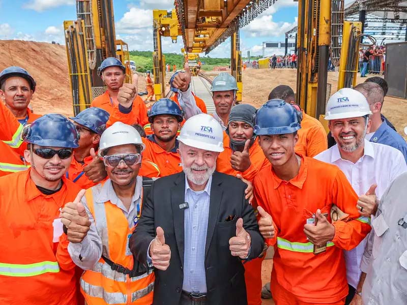 Presidente Lula desembarca em Juazeiro do Norte sexta, 18, para inspeção das Obras da Transnordestina em Missão-Velha
