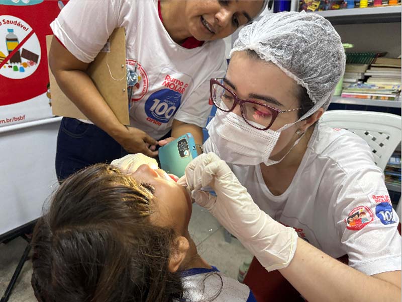 Projeto de Saúde Bucal Rumo ao Molar dos 100 anos acontece em mais escolas da rede de ensino do Crato