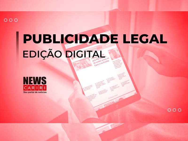 Publicação legal News Cariri: requerimento de licença