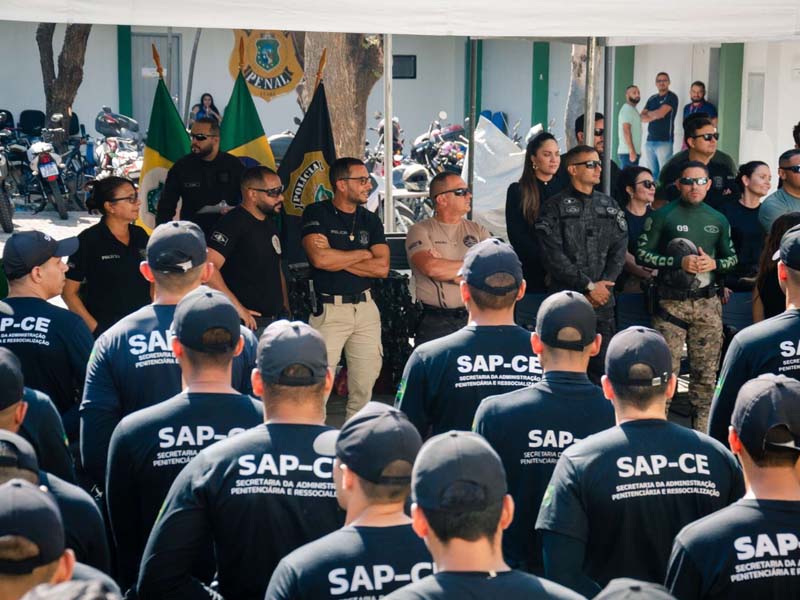 SAP conclui curso de formação da terceira turma que concorre ao cargo de policial penal do Ceará
