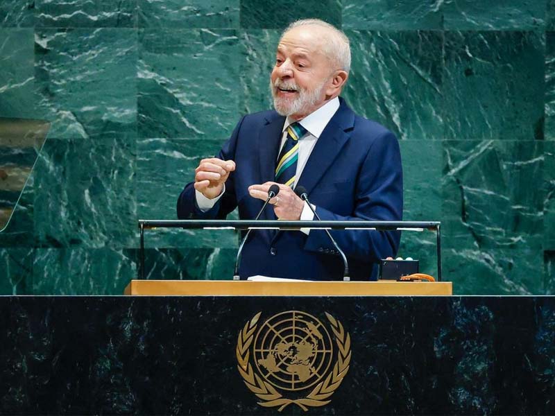 Lula abre assembleia geral da ONU, critica sanções e diz que Brasil resiste na defesa da democracia