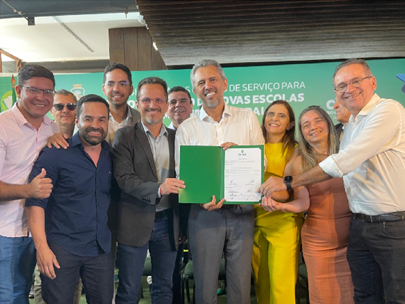 Assinada ordem de serviço para nova escola de ensino médio em tempo integral no Crato
