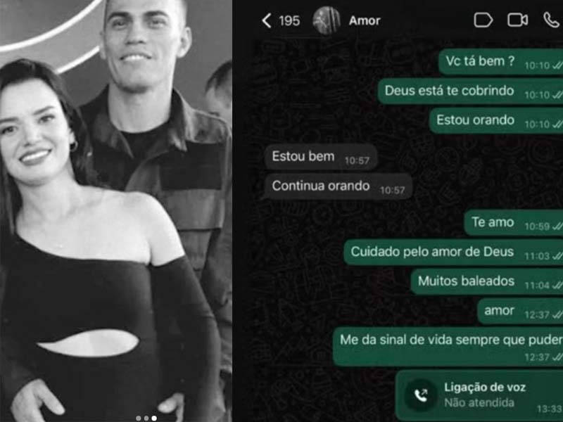 Antes de morrer PM do Bope escreveu mensagem para esposa: “continua orando”