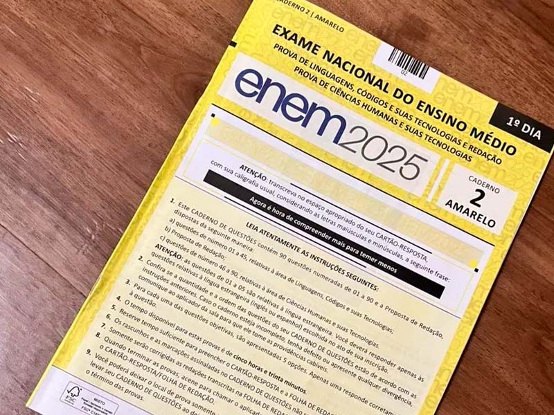 Inep libera gabarito do primeiro dia do Enem 2025