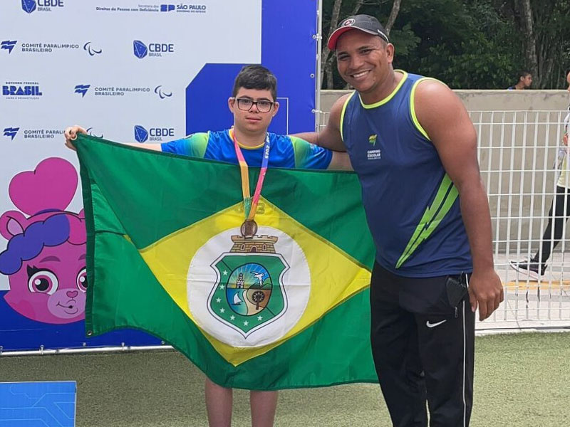 Atletas cearenses conquistam mais 8 medalhas no segundo dia de competição da Paralimpíadas Escolares