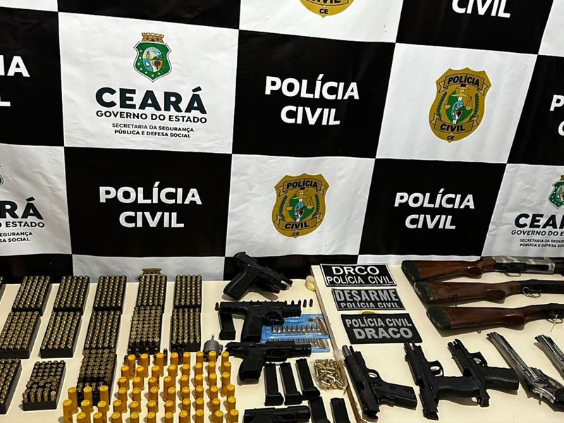 Vídeo: Polícia Civil apreende armas e munições e prende em flagrante empresários que perderam o registro de CAC, no Cariri