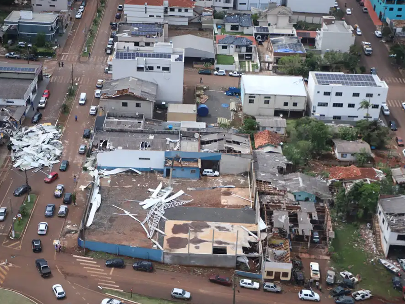 Paraná foi atingido por três tornados com ventos de até 330 km/h, diz Simepar