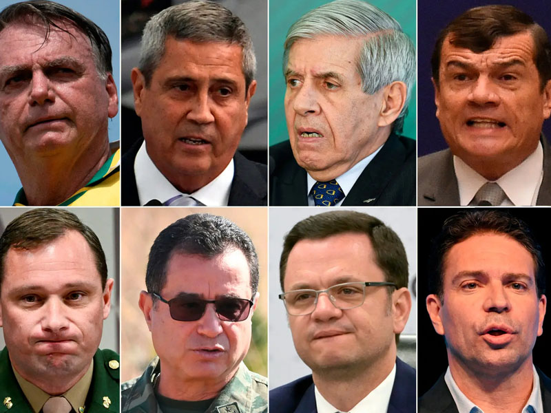 Heleno, Garnier, Paulo Sérgio e Braga Netto recorrem novamente ao STF no caso do golpe