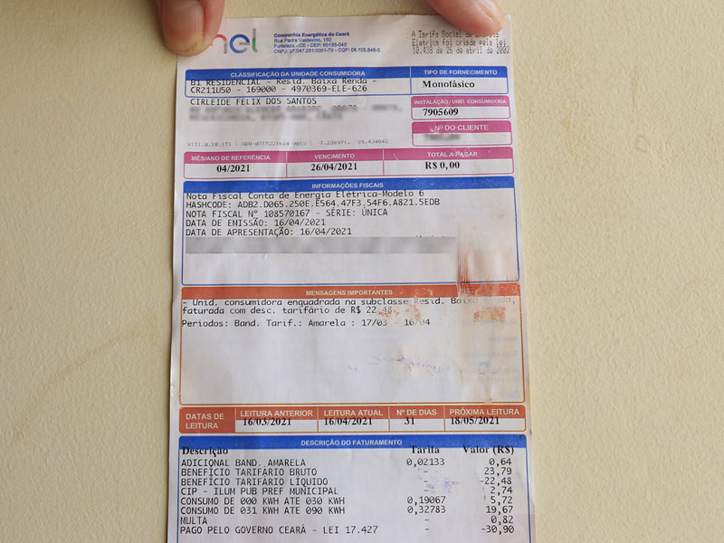Consumidor pagará menos na conta de luz em janeiro