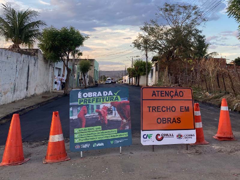 Quatro ruas do Triângulo terão interdições temporárias para obras de pavimentação em Juazeiro do Norte