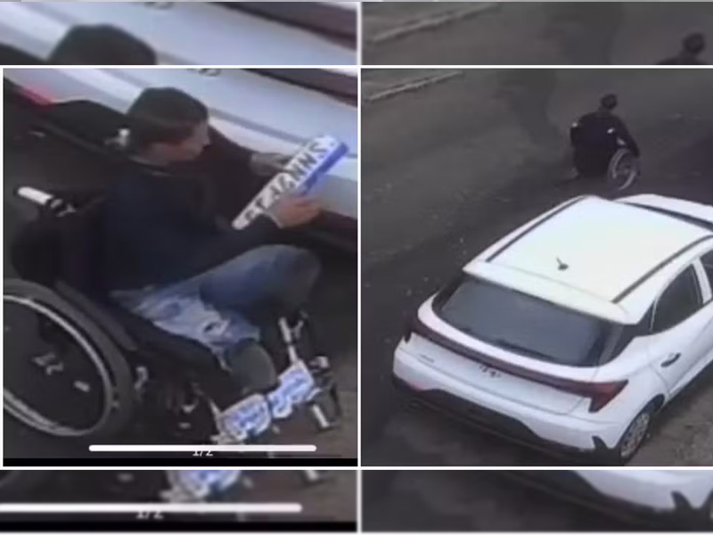 Cadeirante conhecido por furtar placas de Carros em Fortaleza volta a ser detido e acumula série de agressões e vandalismo em ônibus