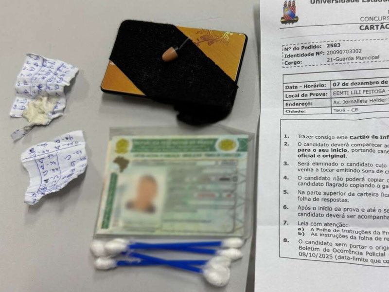 Polícia Civil prende seis pessoas por fraude em concurso em Tauá