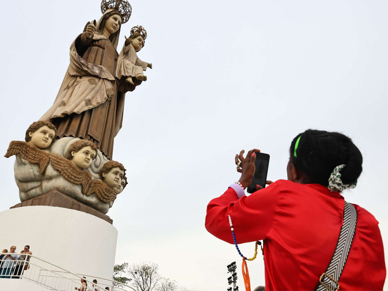 Jucás inaugura Santuário de Nossa Senhora do Carmo com maior estátua dedicada à santa no país