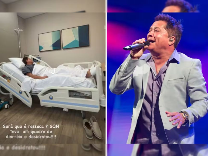 Cantor Leonardo é internado em Goiânia após quadro de desidratação