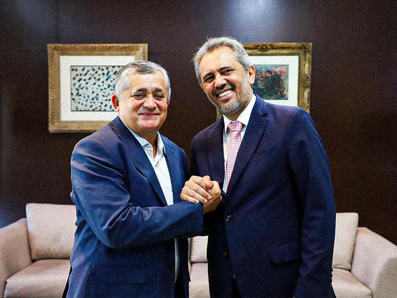 Guimarães e Elmano fazem juntos série de agendas administrativas pelo interior e Região Metropolitana