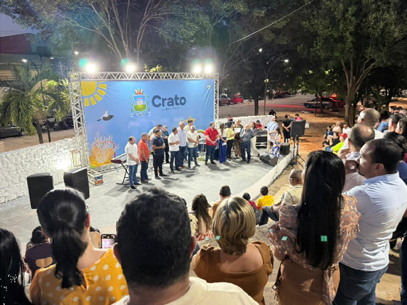 Crato entrega primeira etapa da revitalização do Largo da RFFSA