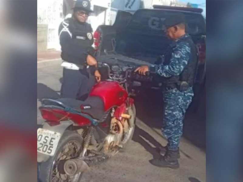 Vídeo: Moto é apreendida em Juazeiro do Norte com quase R$ 50 mil em multas