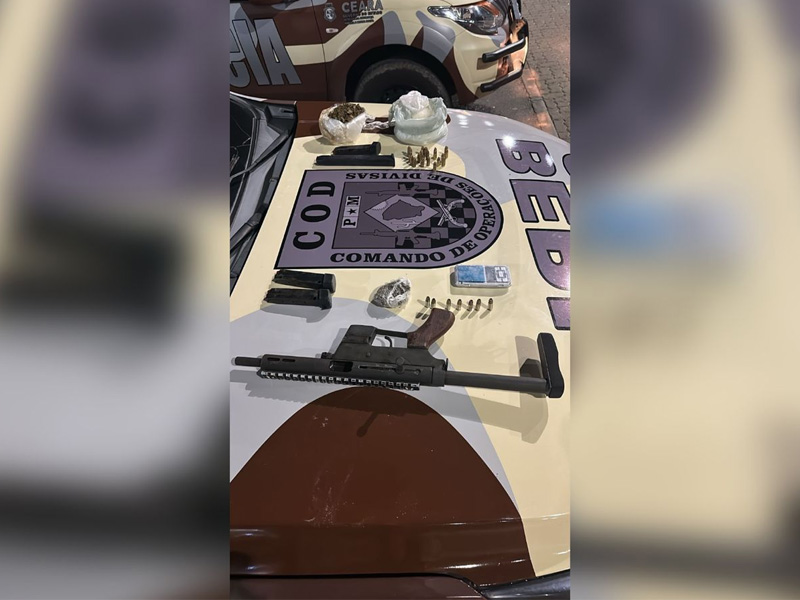 Vídeo: BEPI apreende drogas e armas de fogo durante ação em Juazeiro do Norte