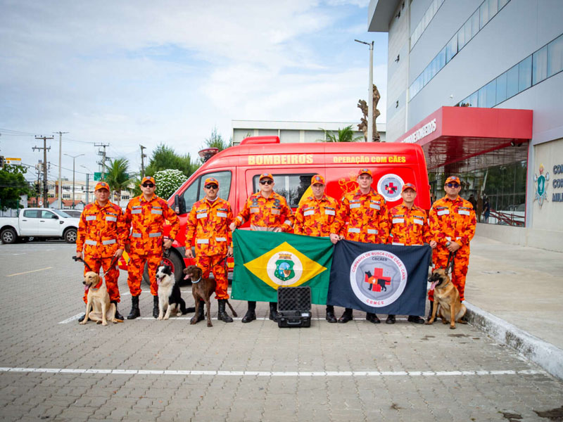 CBMCE envia militares, cães e equipamentos para auxiliar nas buscas de crianças desaparecidas no Maranhão