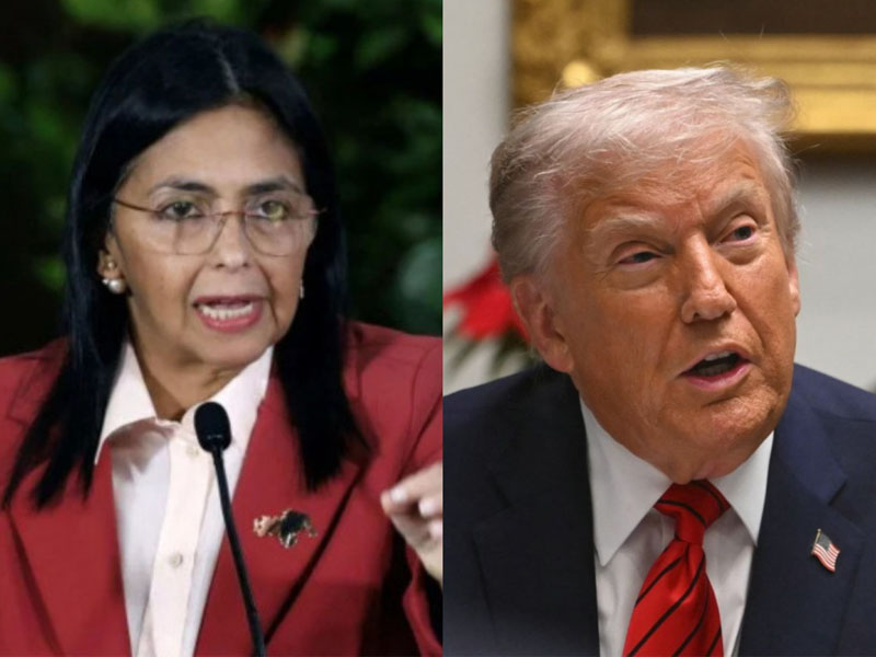 Trump e Delcy Rodríguez relatam conversa “produtiva” por telefone