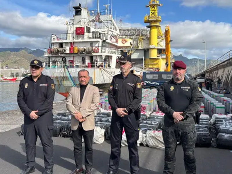 Navio com quase 10 toneladas de cocaína apreendido na Europa passou pelo litoral do Ceará