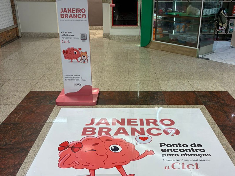 Cariri Shopping adere à campanha Janeiro Branco para reforçar a importância do cuidado com a saúde mental
