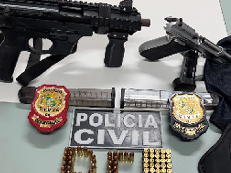🔴AO VIVO: Polícia Civil prende homem com submetralhadora, pistola e munições na cidade do Crato