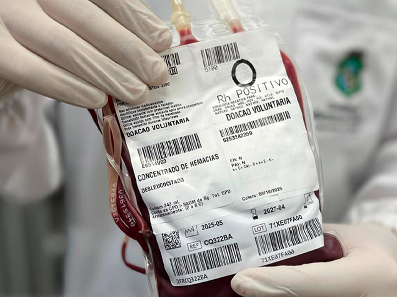Hemoce supera 119 mil doações de sangue em 2025 e consolida crescimento do ato de doar no estado