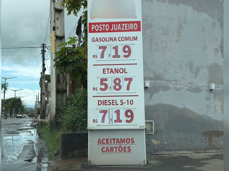 Vídeo: Gasolina atinge mais de R$ 7 no Cariri; consumidores reclamam, postos citam aumento do petróleo e órgãos cobram fiscalização