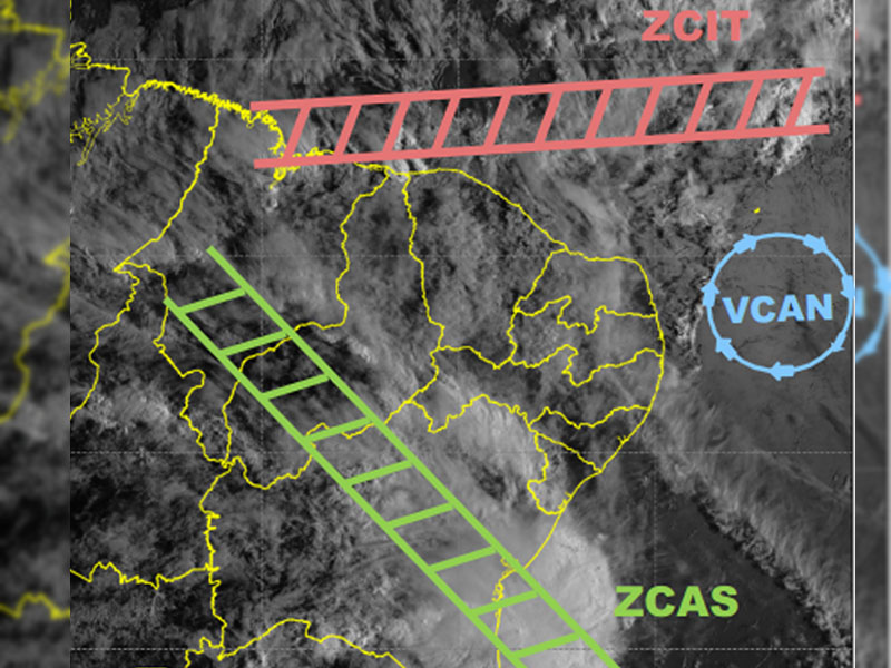 Cariri deve concentrar chuvas mais intensas no Ceará com atuação de três sistemas meteorológicos