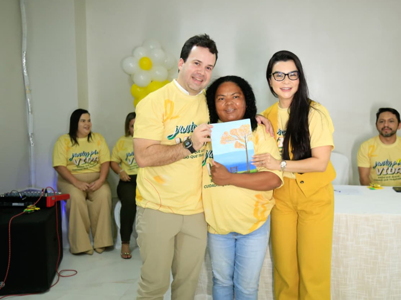 O prefeito Guilherme Saraiva anuncia mutirão da saúde da mulher com exames e foco na prevenção em Barbalha