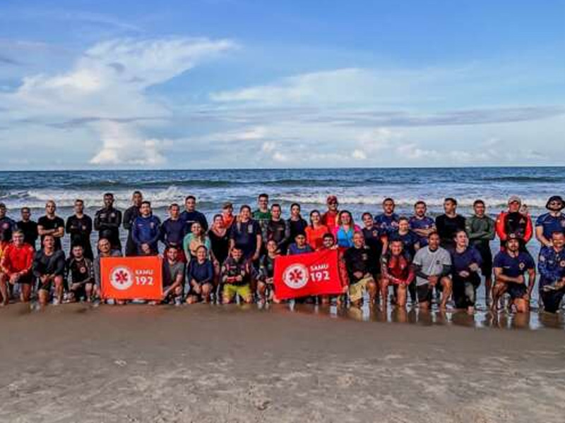 Samu 192 Ceará capacita profissionais para o atendimento a vítimas de afogamento