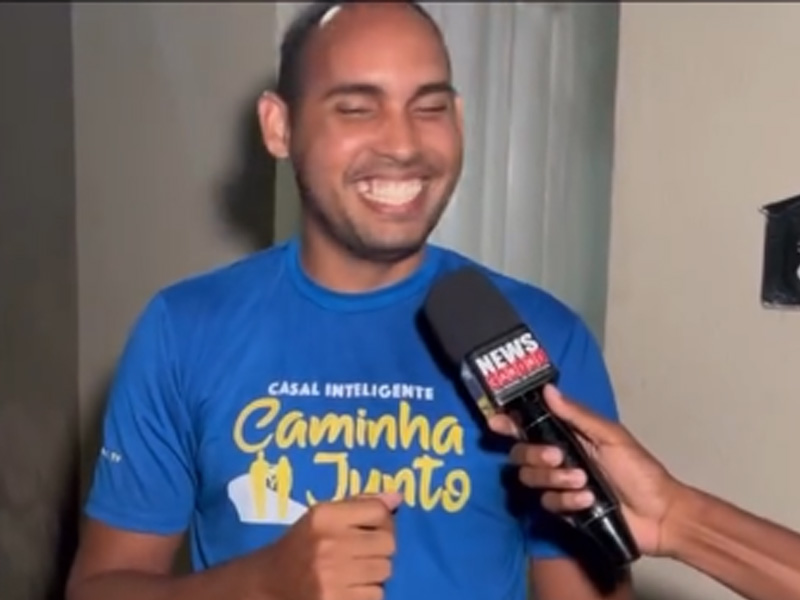 Vídeo: Homem que se assustou com o trovão em Juazeiro do Norte fala sobre repercussão do vídeo e explica: “pensei que a rede elétrica tinha explodido ou que a casa estava caindo”