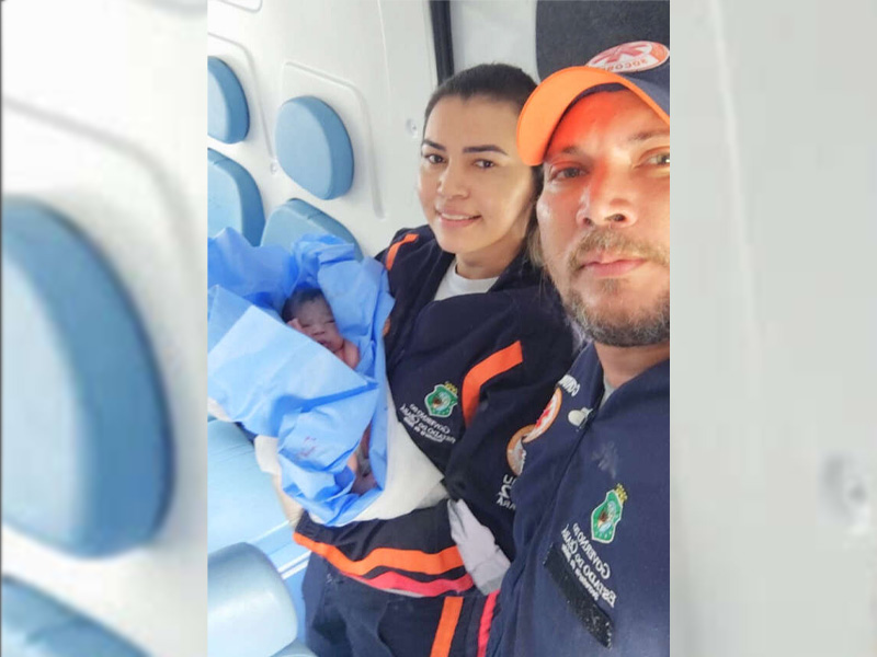 Bebê nasce dentro de ambulância do Samu em Tauá durante atendimento de emergência