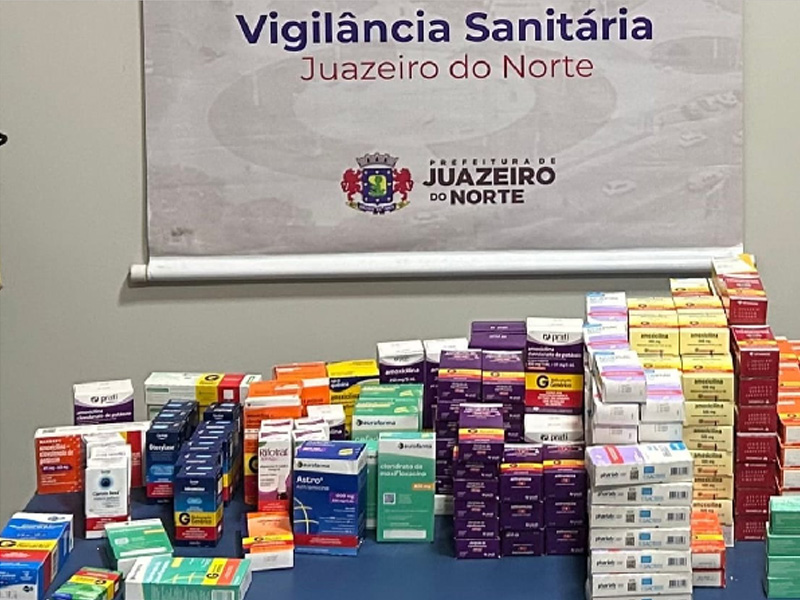 Vigilância Sanitária de Juazeiro do Norte reforça obrigatoriedade de registro em sistema após apreensões de medicamento