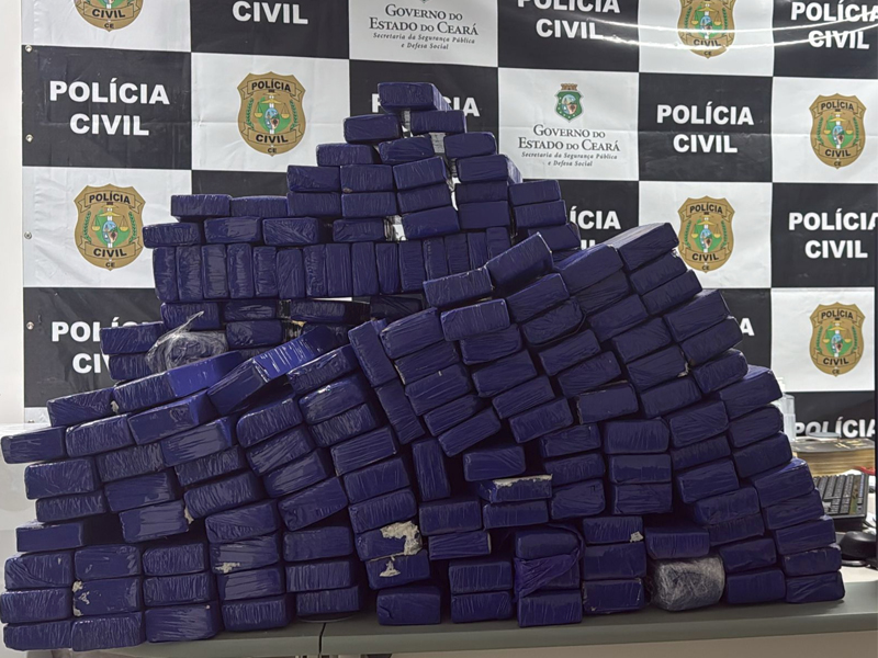 Polícia Civil apreende 182 kg de maconha na maior ação do ano no Ceará