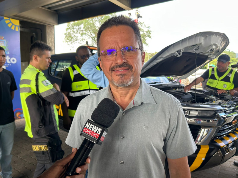 Vídeo: Prefeito André Barreto fala sobre entrega de novas viaturas e equipamentos para segurança no Crato