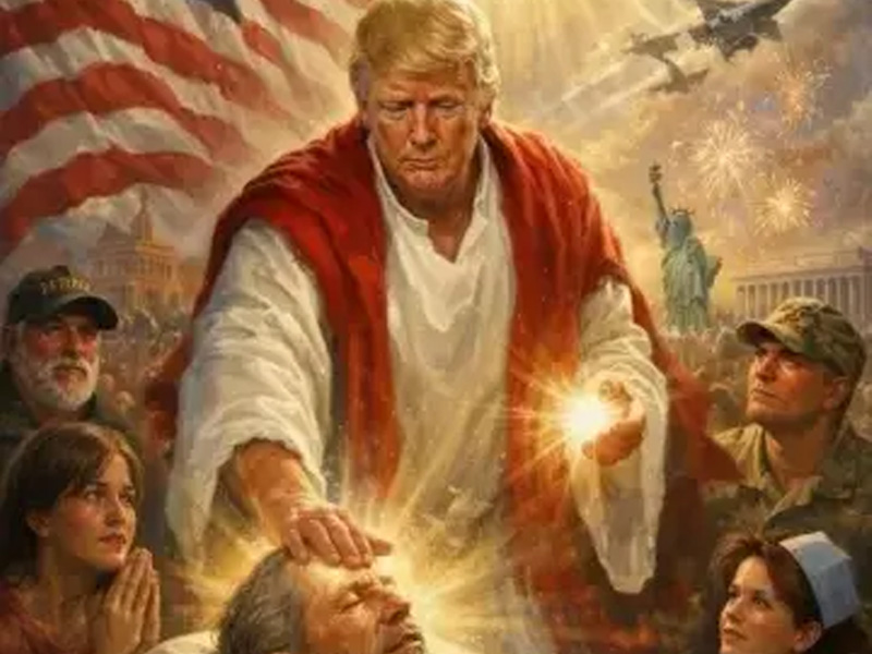 Trump ataca papa e publica imagem de IA se retratando como Cristo