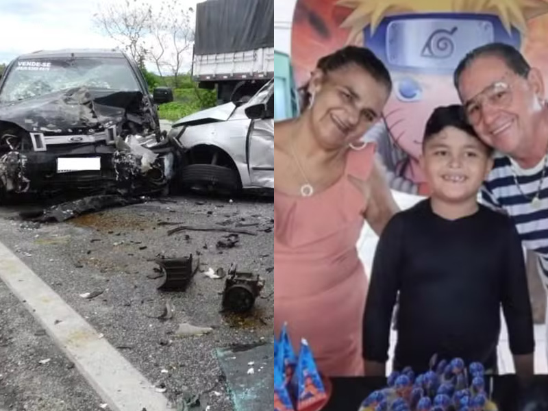 Mulher perde filho e pais em acidente na BR-222, em Sobral