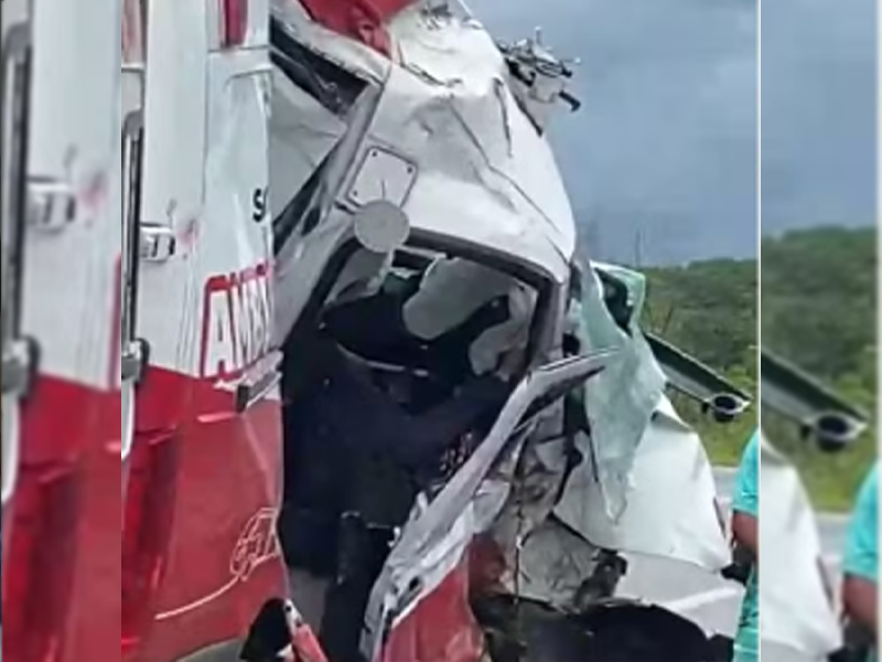 Morre motorista de ambulância envolvida em acidente com três mortes na BR-222