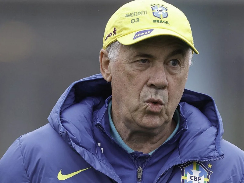 Carlo Ancelotti renova com a Seleção Brasileira até a Copa de 2030