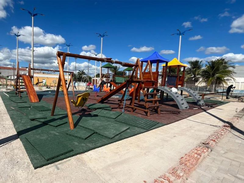 Obra da nova Praça do Fórum avança e entra na fase final em Potengi