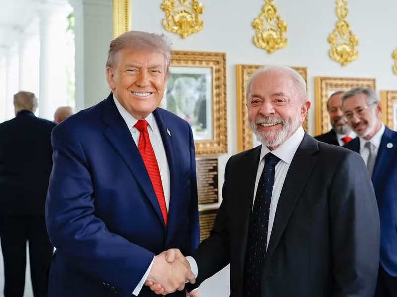 Trump elogia Lula após reunião na Casa Branca e diz que novos encontros entre Brasil e EUA serão realizados